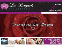 Tablet Screenshot of lesbouquetsfleuristerie.com